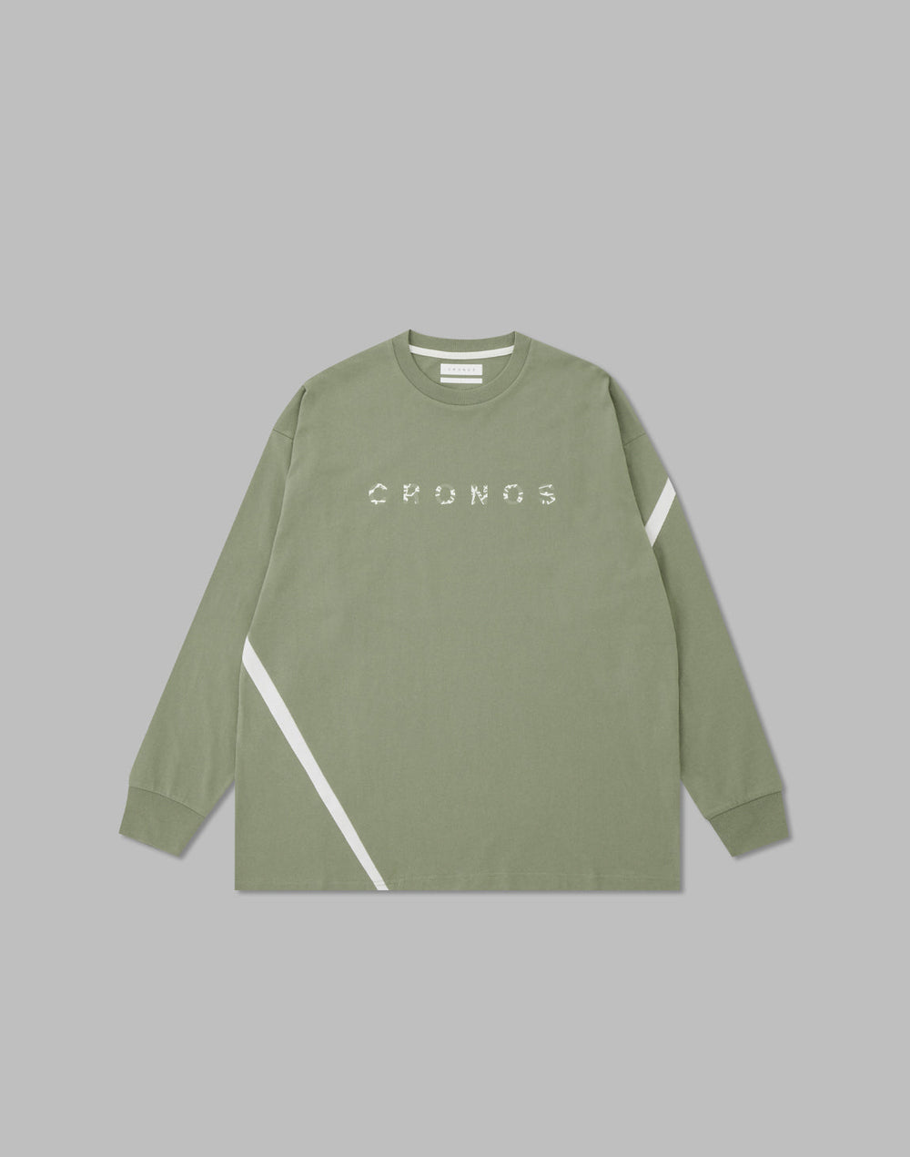 CRONOS ジオメトリックロゴ ロングスリーブ【MOS.GREEN】
