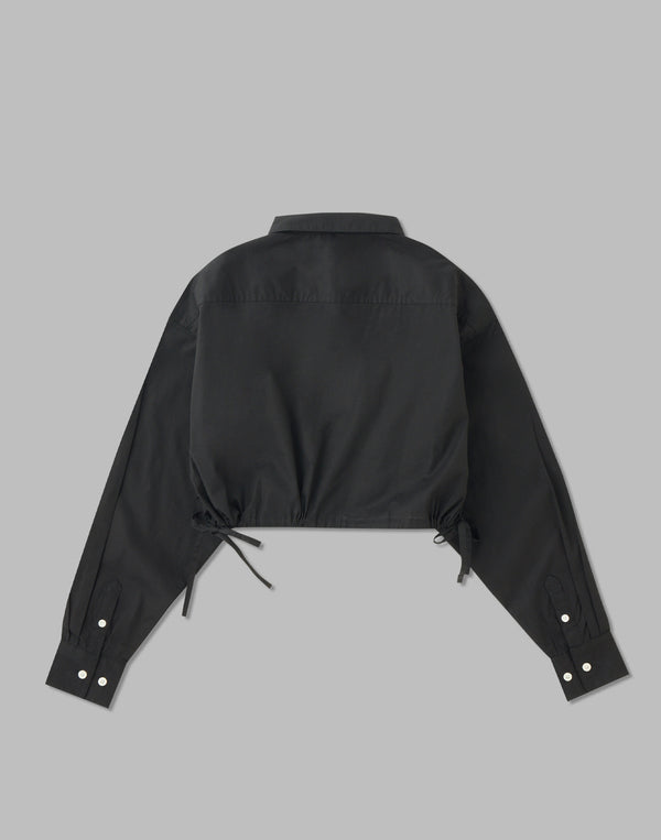 CRONOS WOMEN 2LINE SHORT SHIRTS【BLACK】