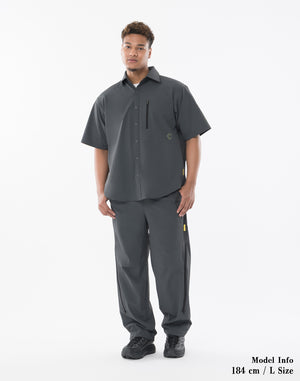 CRONOS TECH VERTICAL ZIP SHIRT【D.GRAY】