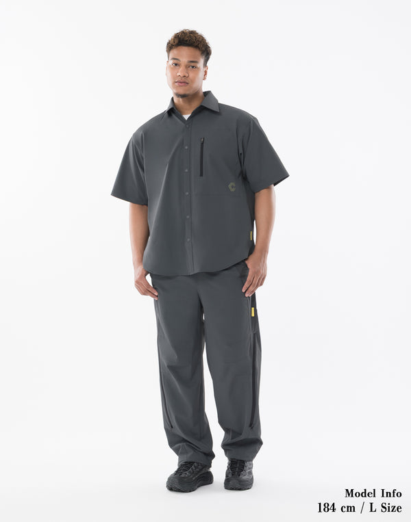 CRONOS TECH VERTICAL ZIP SHIRT【D.GRAY】