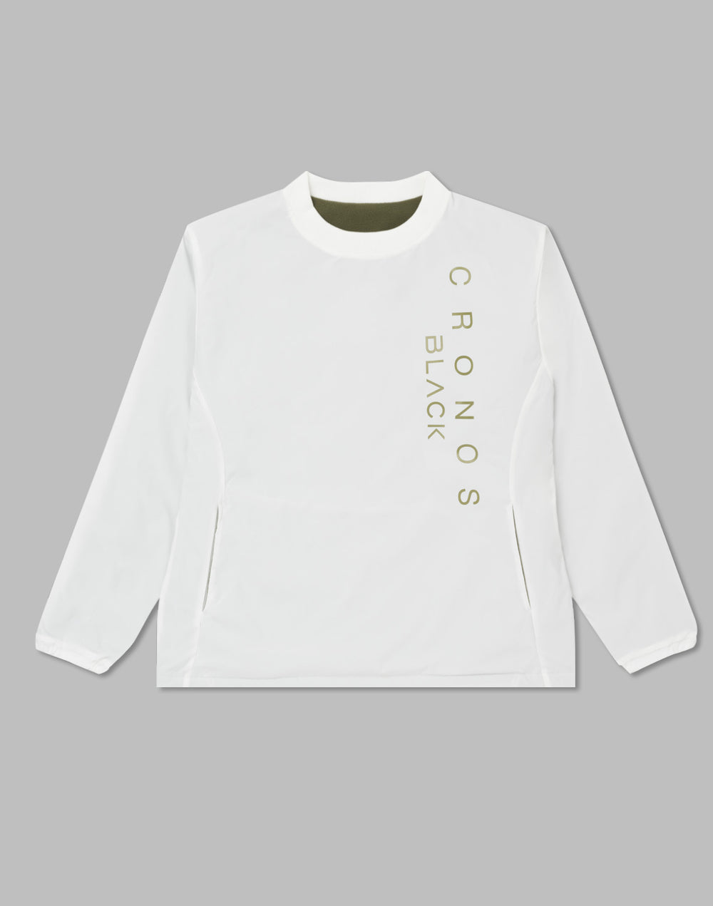 CRONOS BLACK REVERSIBLE PULLOVER【WHITE】