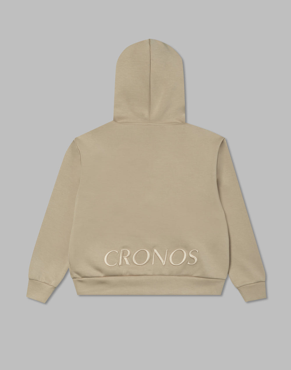 CRONOS Women 刺繍ロゴパーカー【ベージュ】