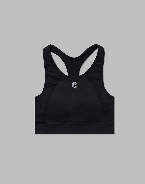 CRONOS WOMEN STRETCH BRA【BLACK】