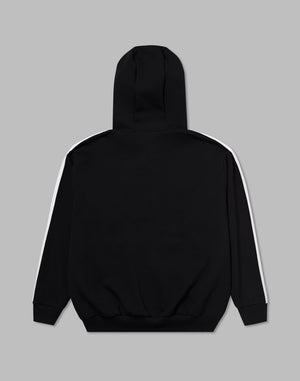CRONOS DOUBLE STRIPES ZIP HOODIE【BLACK×WHITE】