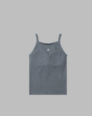 CRONOS WOMEN BLACK LETTER TANKTOP【GRAY】