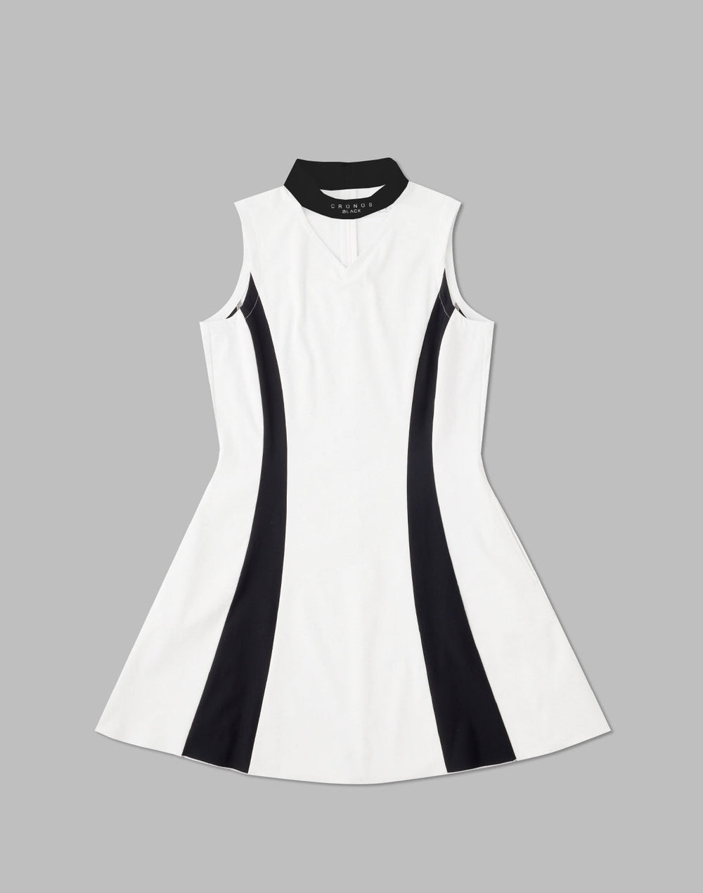 CRONOS BLACK LINE DRESS【WHITE】