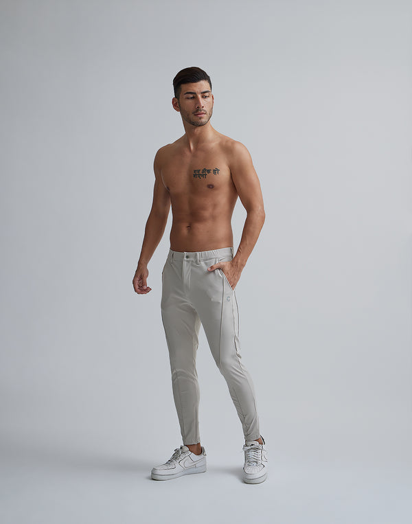 CRONOS BLACK PIN TUCK STRETCH PANTS