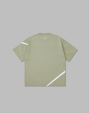 CRONOS GEOMETRIC LOGO OVERSAIZE T-SHIRTS【MOS.GREEN】