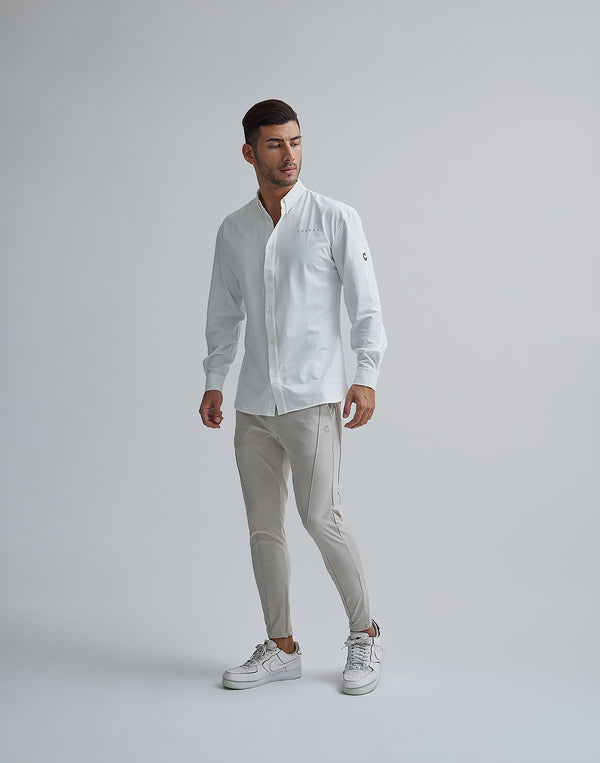 CRONOS BLACK PIN TUCK STRETCH PANTS