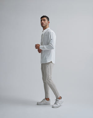 CRONOS BLACK PIN TUCK STRETCH PANTS