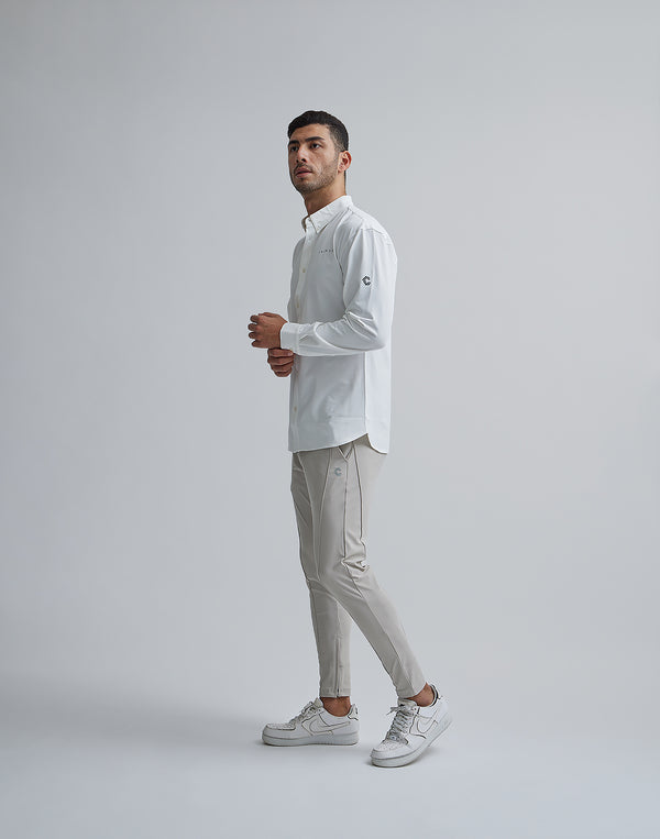 CRONOS BLACK PIN TUCK STRETCH PANTS