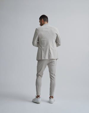 CRONOS BLACK COLLARLESS STRETCH JACKET