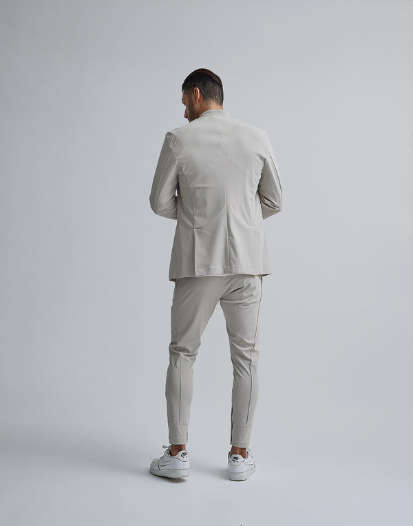 CRONOS BLACK COLLARLESS STRETCH JACKET