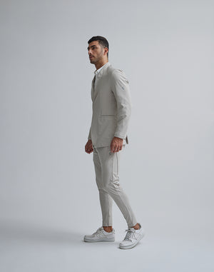 CRONOS BLACK COLLARLESS STRETCH JACKET