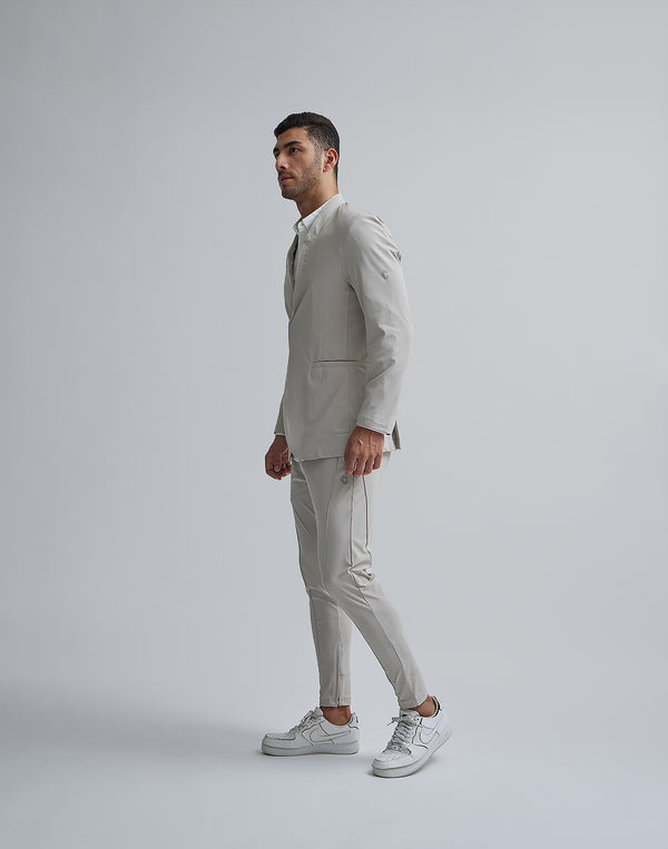 CRONOS BLACK COLLARLESS STRETCH JACKET