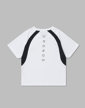 CRONOS WOMEN MESH T-SHIRTS【WHITE】