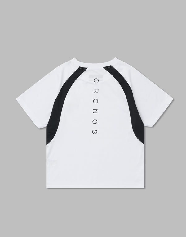 CRONOS WOMEN MESH T-SHIRTS【WHITE】