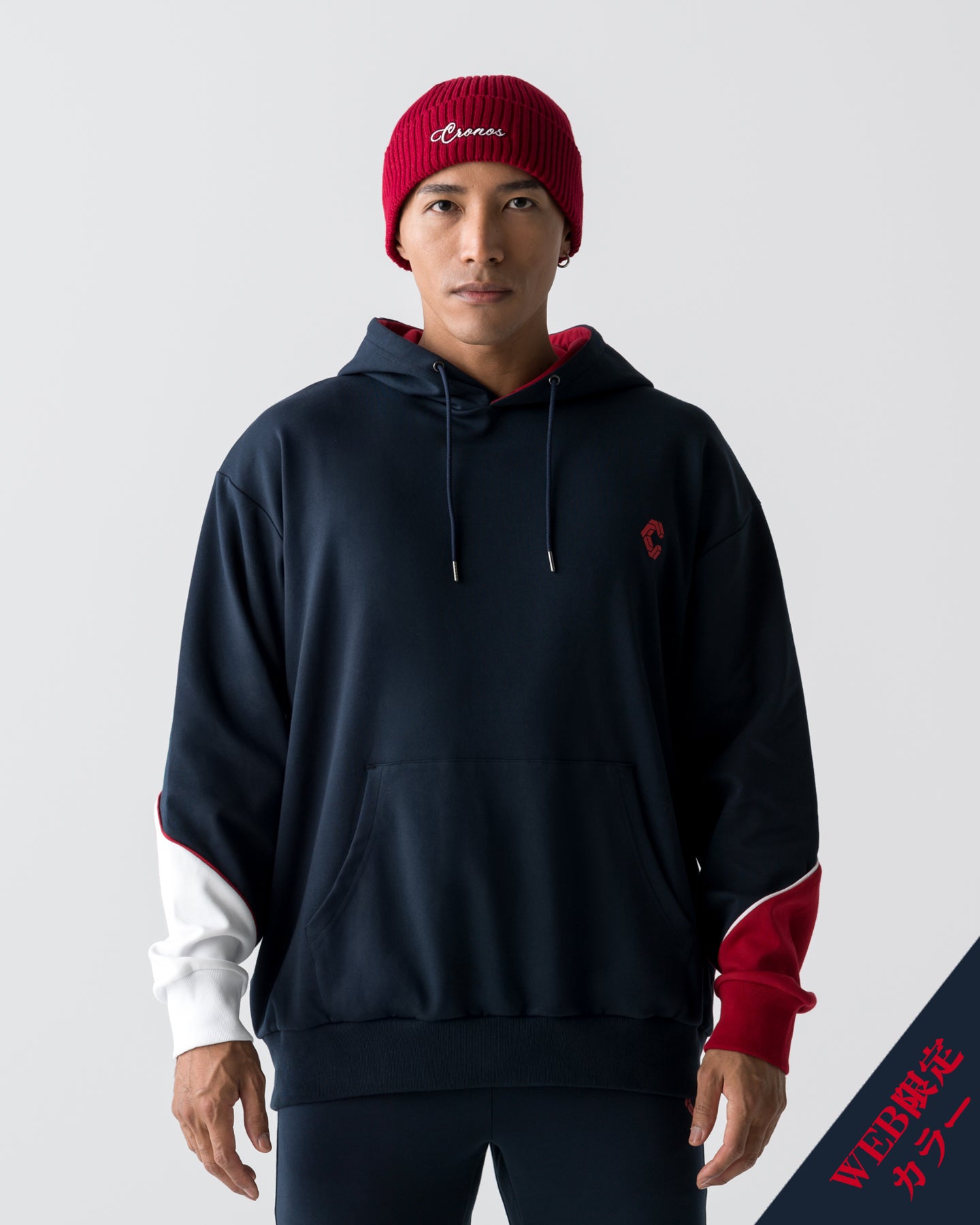 クロノス　パーカー CRONOS SEGMENT HOODIE【NAVY】