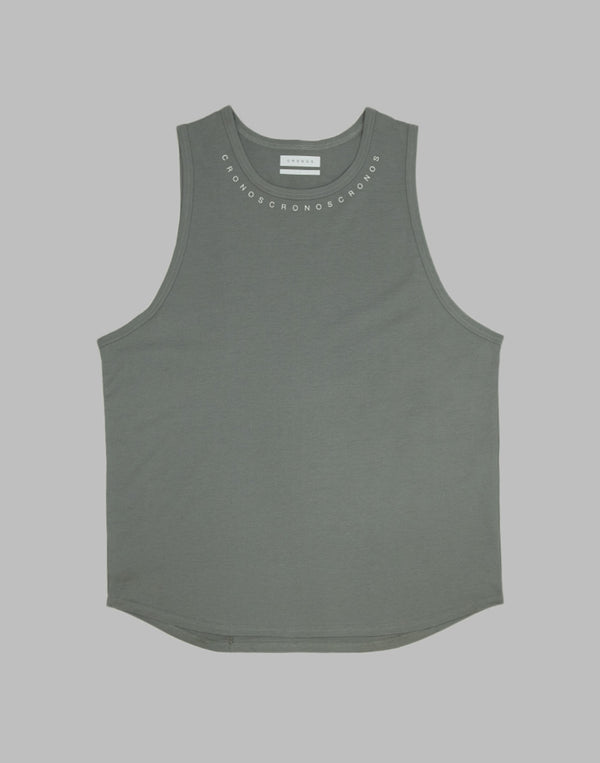 CRONOS CRNS BACK LOGO TANKTOP【GRAY】
