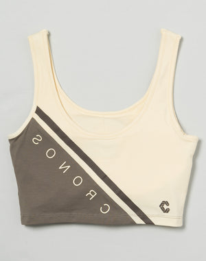CRONOS WOMEN SWITCHED TANKTOP【BEIGE】