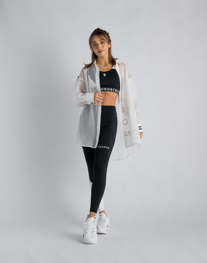 CRONOS WOMEN SHEER SHIRTS【WHITE】