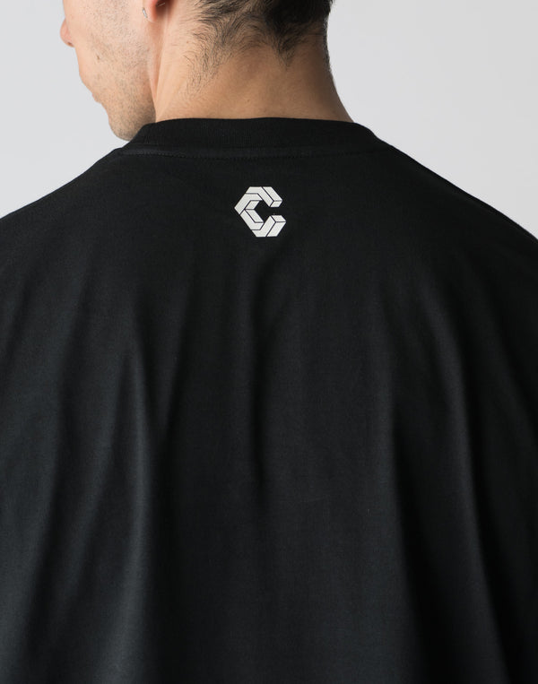 CRONOS  FRONT LOGO OVERSIZE T-SHIRT【S.NAVY】