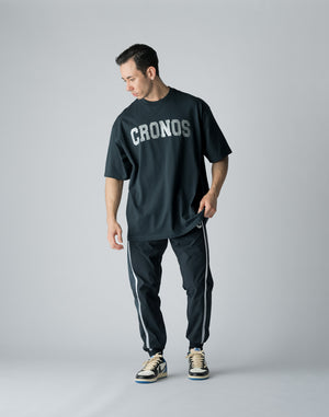 CRONOS  FRONT LOGO OVERSIZE T-SHIRT【S.NAVY】