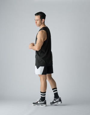 CRONOS STRETCH FRIES TANKTOP【BLACK】