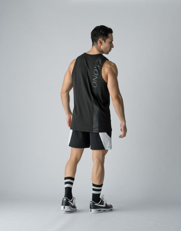 CRONOS STRETCH FRIES TANKTOP【BLACK】