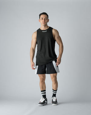 CRONOS STRETCH FRIES TANKTOP【BLACK】