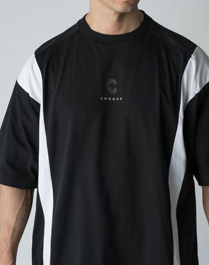 CRONOS BOTHSIDE SWITCHING OVERSIZE T-SHIRT【C.GREEN】