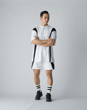 CRONOS BOTHSIDE SWITCHING OVERSIZE T-SHIRT【WHITE】