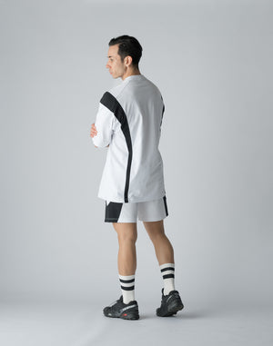 CRONOS BOTHSIDE SWITCHING OVERSIZE T-SHIRT【WHITE】