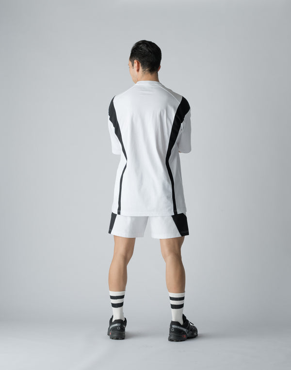 CRONOS BOTHSIDE SWITCHING OVERSIZE T-SHIRT【WHITE】