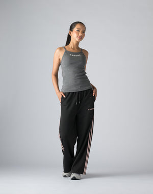 CRONOS WOMEN BLACK LETTER TANKTOP【GRAY】