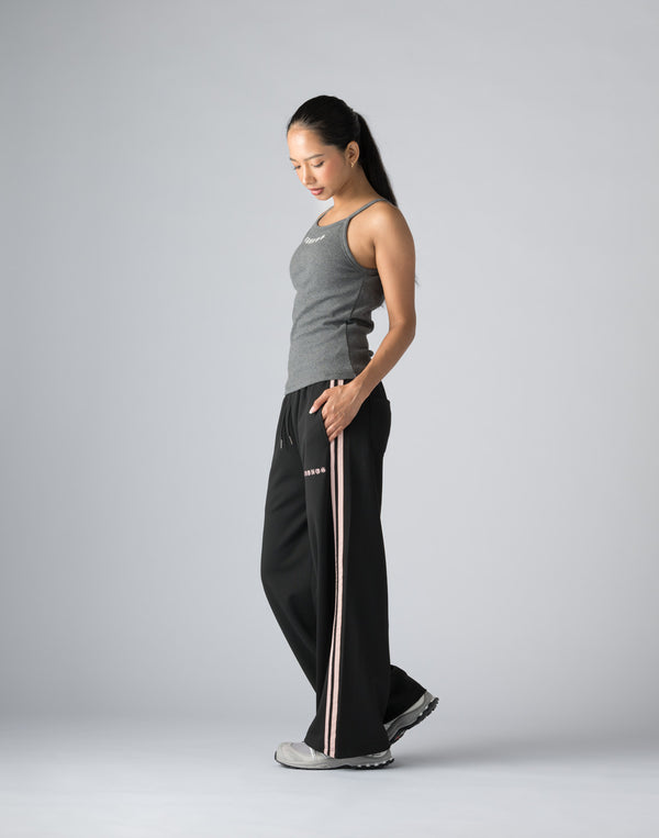 CRONOS WOMEN BLACK LETTER TANKTOP【GRAY】