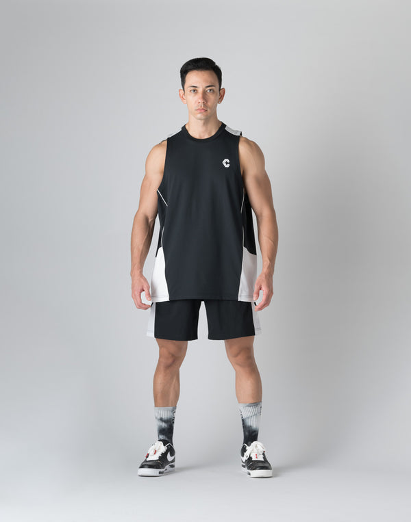 CRONOS SIDE INSERTS TANKTOP【BLACK】