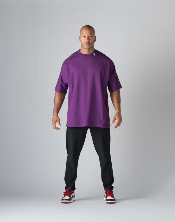 CRONOS BLACK LETTER DOLMAN SLEEVE T-SHIRT【PURPLE】