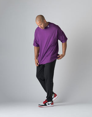 CRONOS BLACK LETTER DOLMAN SLEEVE T-SHIRT【PURPLE】