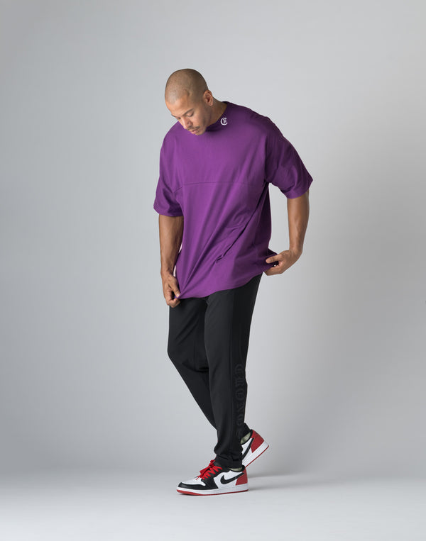 CRONOS BLACK LETTER DOLMAN SLEEVE T-SHIRT【PURPLE】