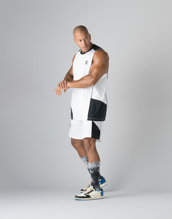 CRONOS SIDE INSERTS TANKTOP【WHITE】