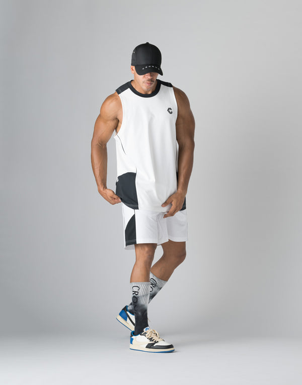 CRONOS SIDE INSERTS TANKTOP【WHITE】