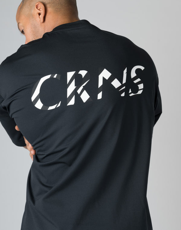 CRONOS  STRIPED PATTERN OVERSIZE T-SHIRT【WHITE】