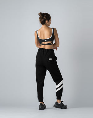 CRONOS WOMEN BACK CROSS BRA【BLACK×WHITE】