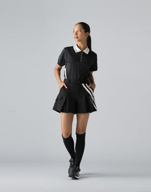 CRONOS BLACK STRIPED SHORTS【BLACK】