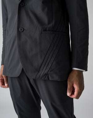 CRONOS BLACK STRIPED JACKET【BLACK×BLACK】
