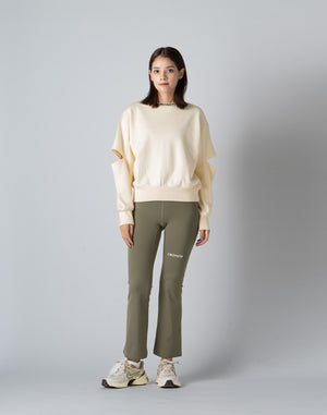 CRONOS WOMEN CUT OUT SWEAT【CREAM】