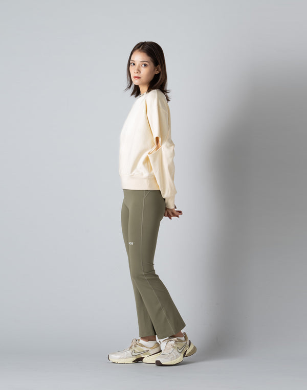 CRONOS WOMEN CUT OUT SWEAT【CREAM】