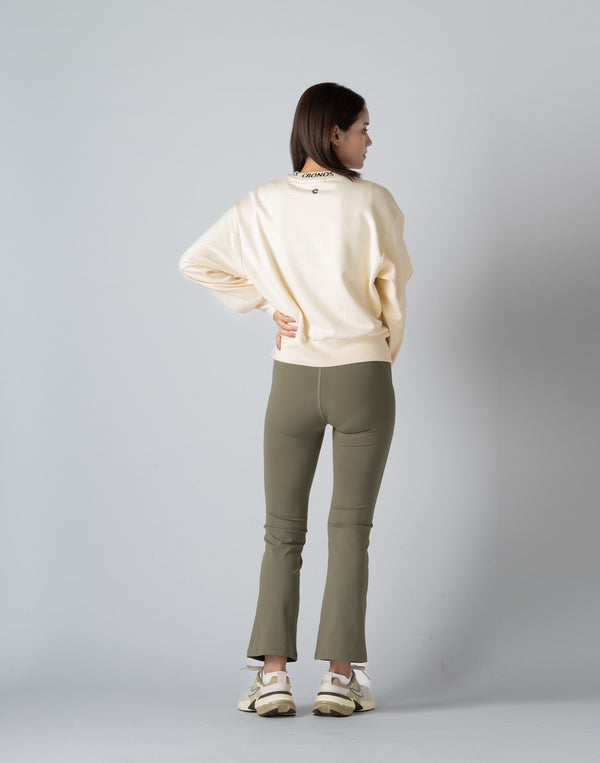 CRONOS WOMEN CUT OUT SWEAT【CREAM】