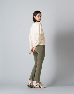CRONOS WOMEN FLARE LEGGINGS【KHAKI】